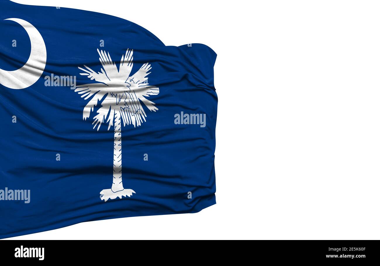 State of South Carolina flag isolated on white background Stock Photo ...