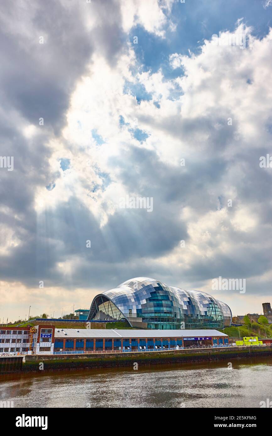 The Sage concert hall, Gateshead Quays, Newcastle upon Tyne, Tyneside, North East England, UK Stock Photo