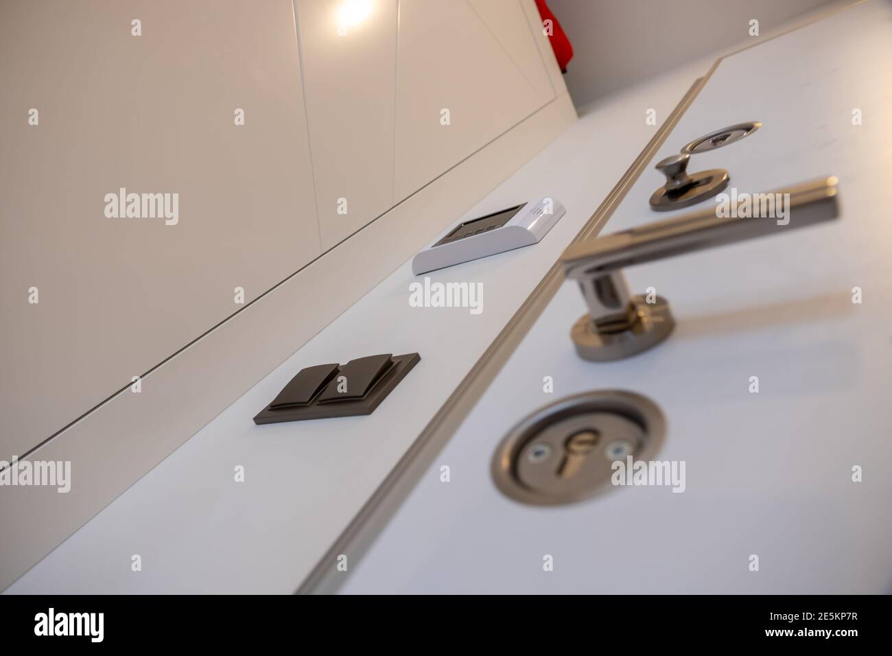 Door electronic access control system machine. Stock Photo