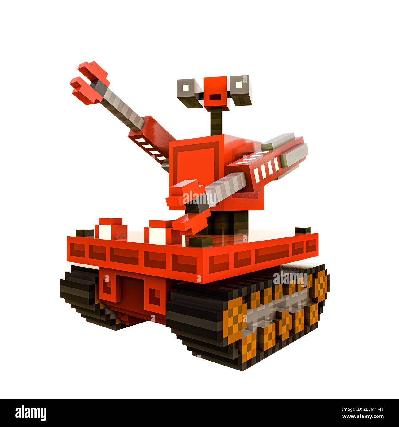 robot icon isolated on white background 3d illustration Stock Photo - Alamy