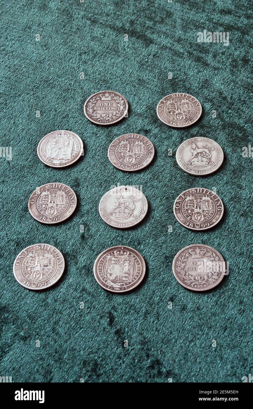Old british coins hi-res stock photography and images - Alamy