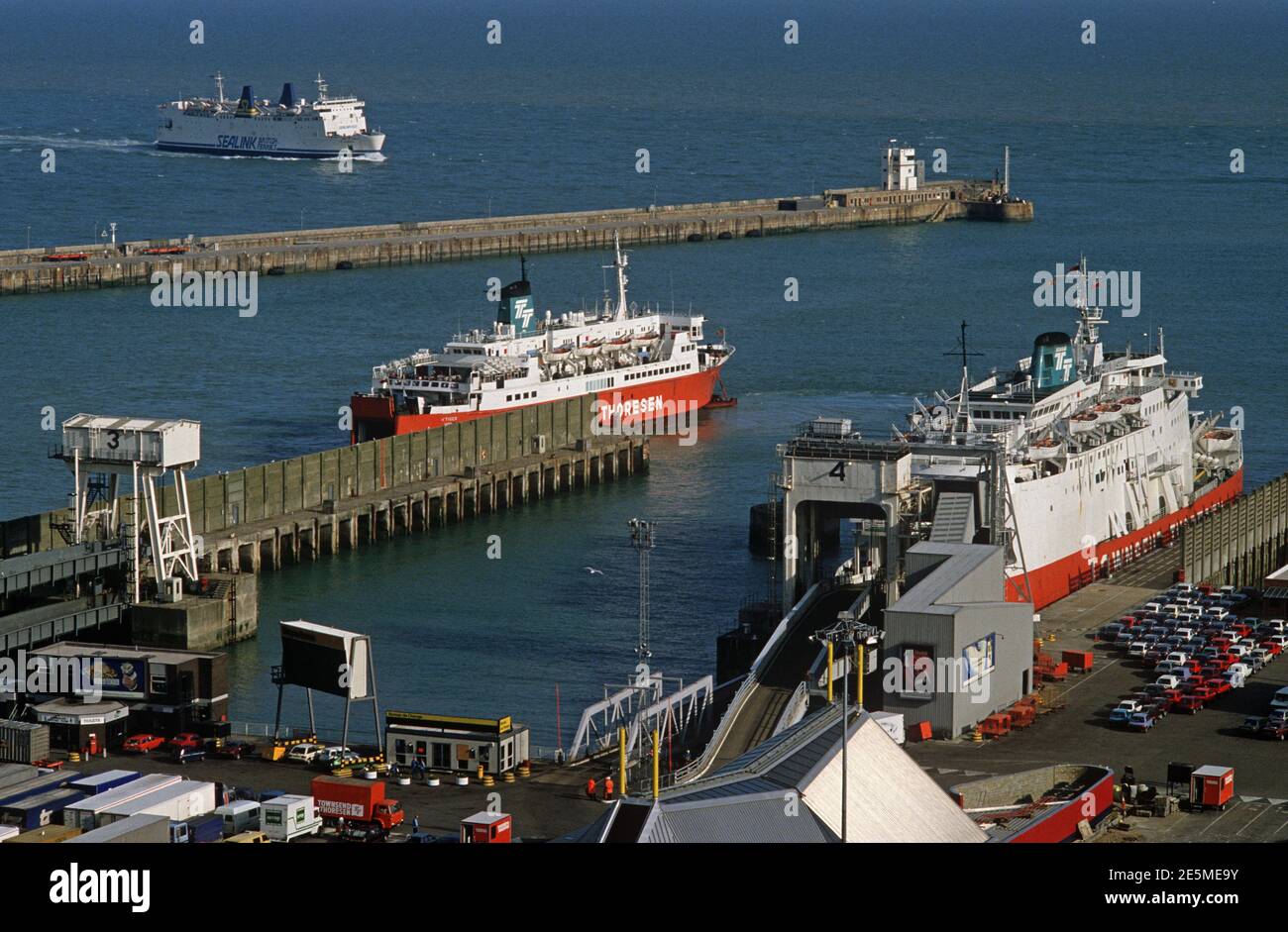 Port of Dover, Kent, South East England, 1980s Stock Photo