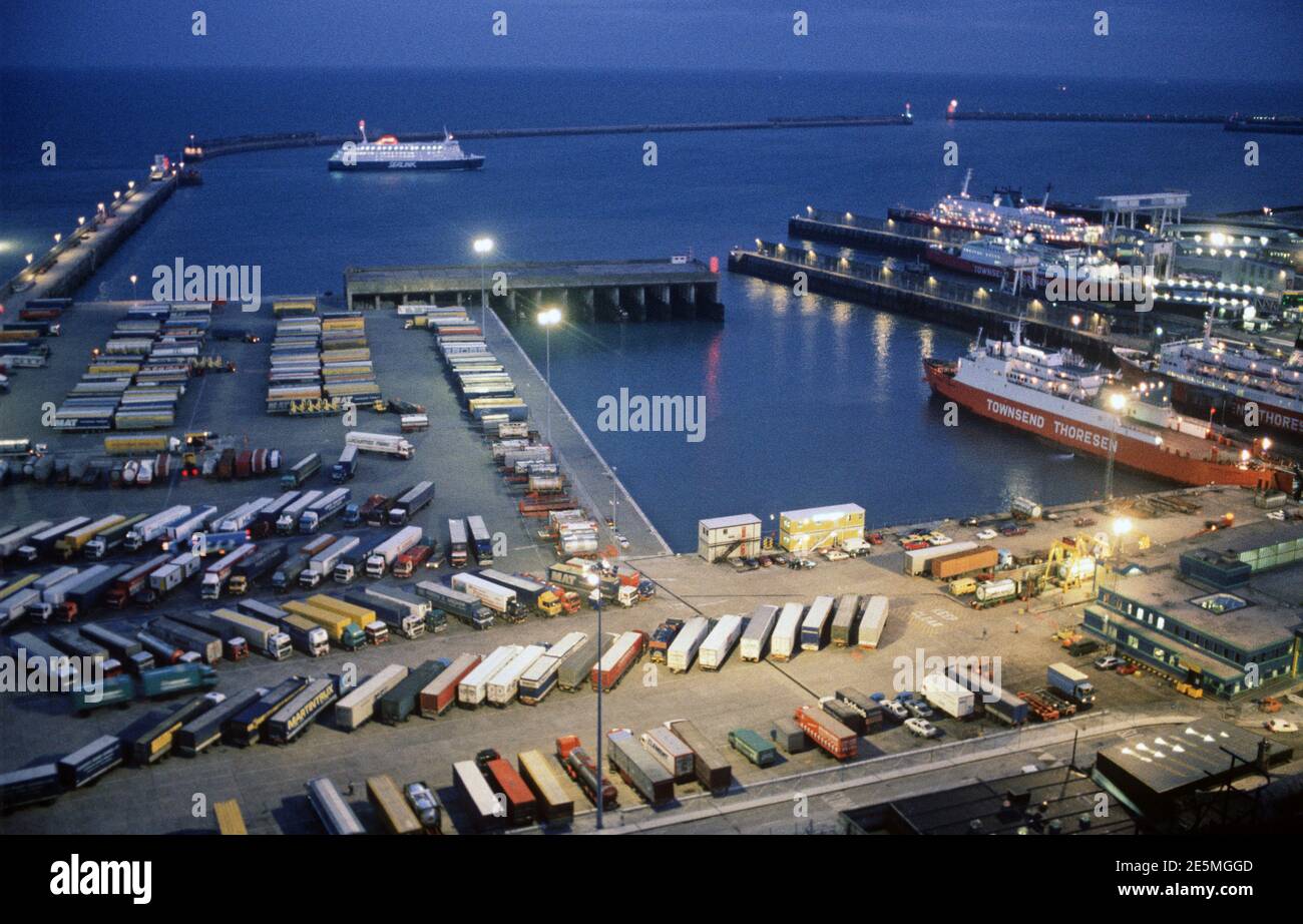 Port of Dover, Kent, South East England, 1980s Stock Photo