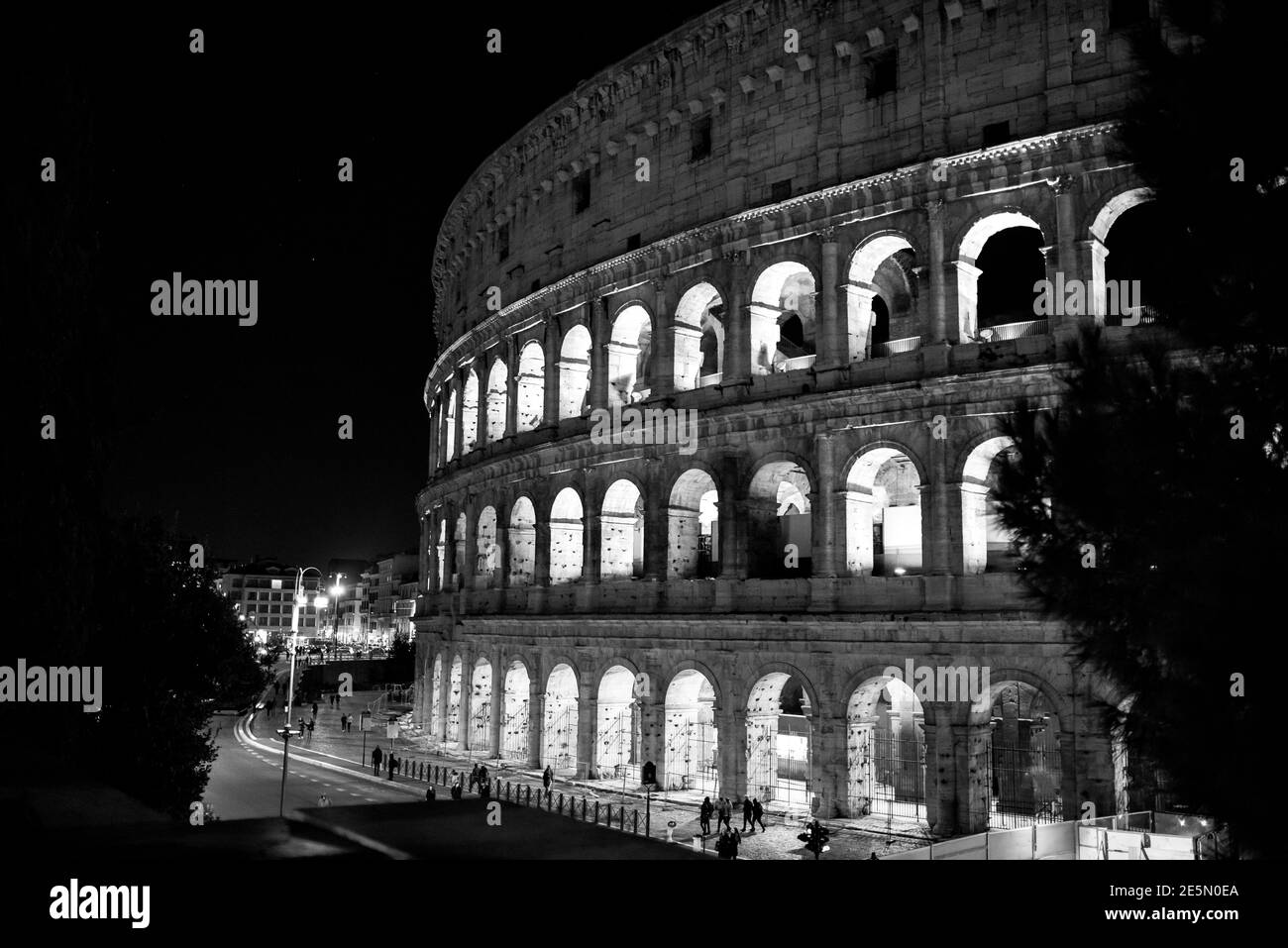 The Colosseum in Rome, Italy. Stock Photo