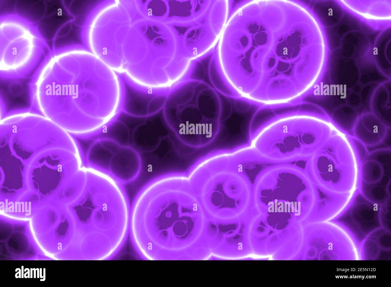 design amazing purple many bio primitive organisms digital graphic background texture illustration Stock Photo