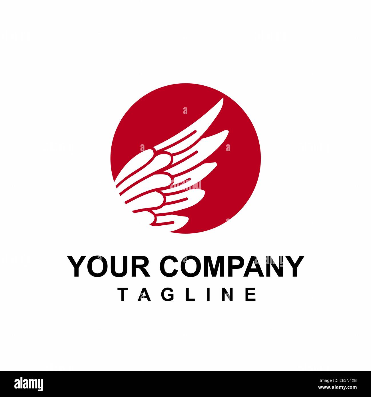 blue water wind aqua for water treatment and water company logo Stock