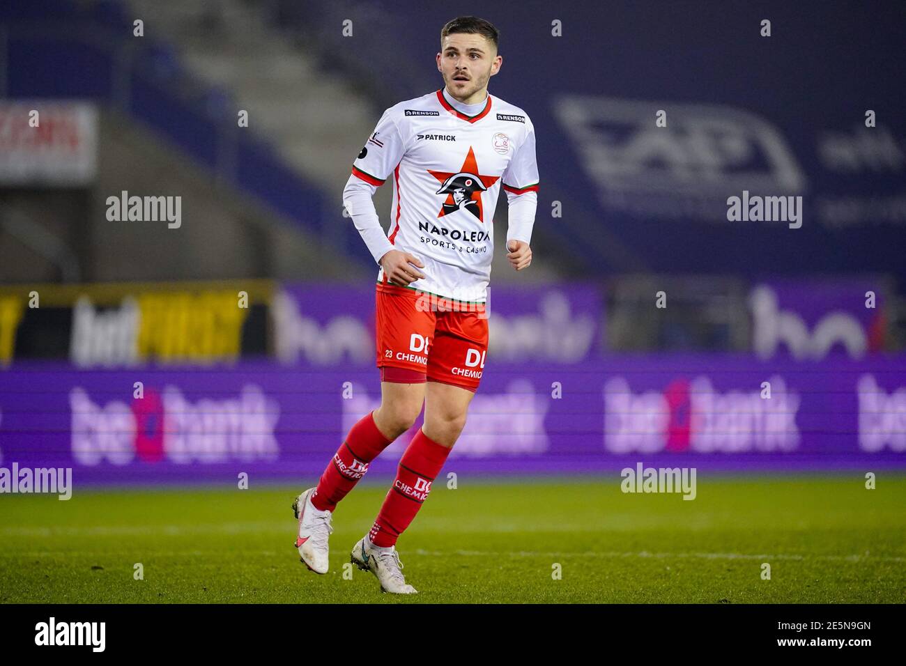 Genk Belgium January 27 Panagiotis Armenakas Of Zulte Waregem During The Pro League Match Between Krc Genk And Sv Zulte Waregem At Luminus Arena O Stock Photo Alamy