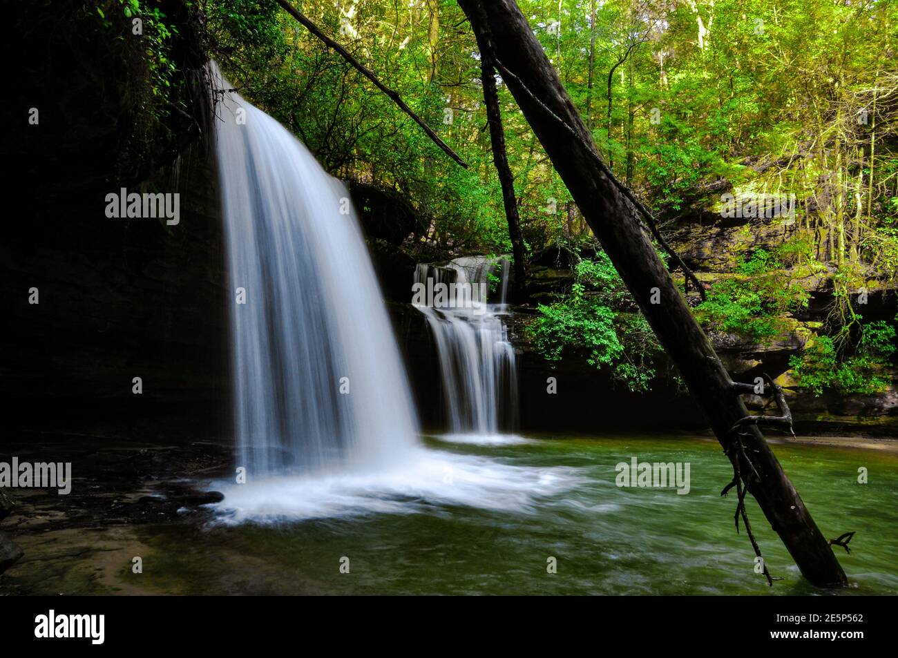 Caney Creek Falls Stock Photo Alamy