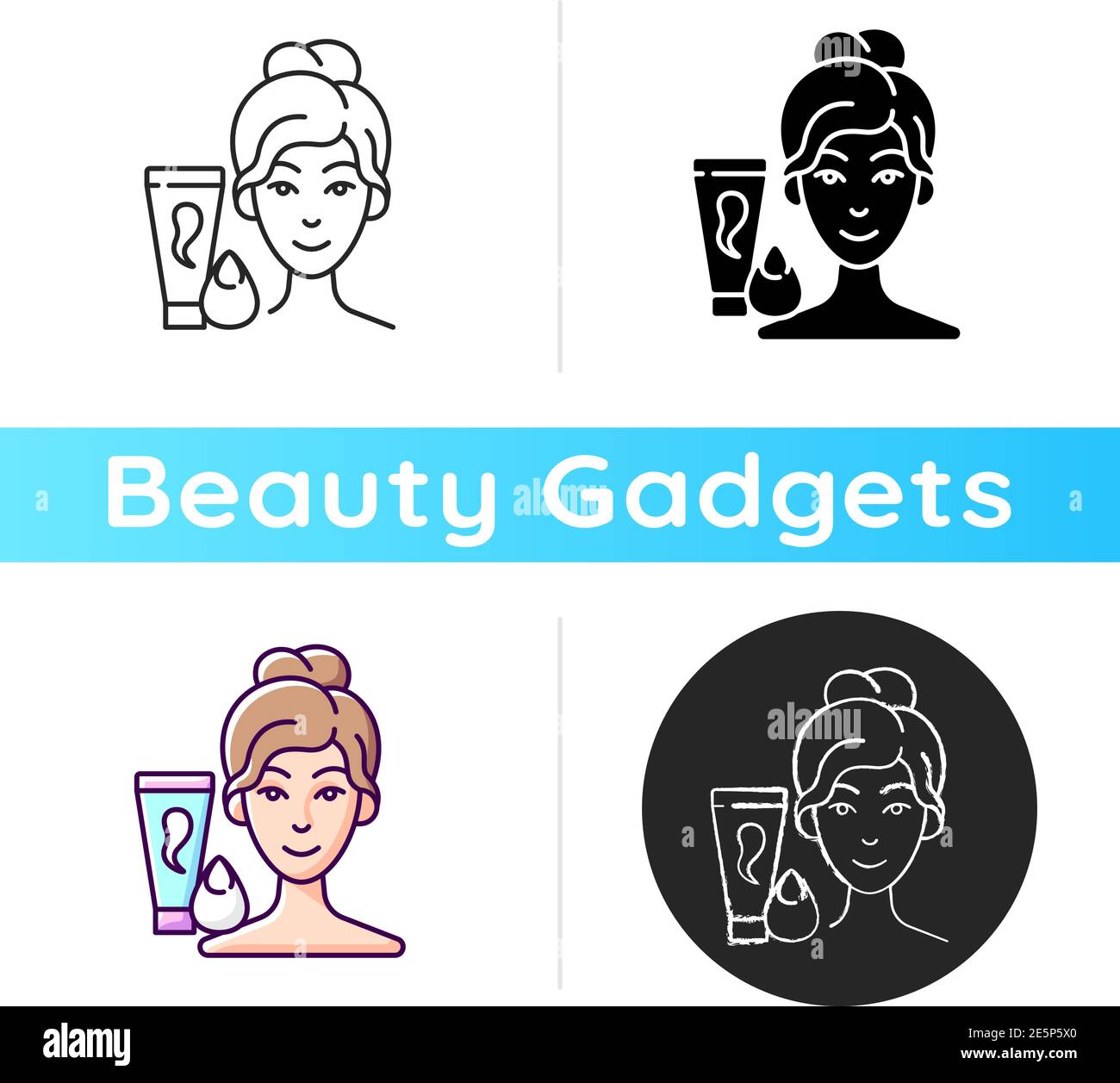 Makeup sponge icon Stock Vector