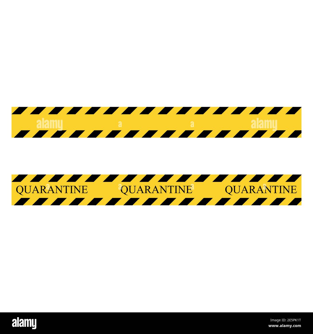 Quarantine warning stripe. Yellow and black set stripes. Barricade