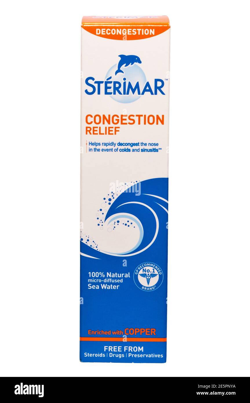 Sterimar Congestion Relief Spray Stock Photo