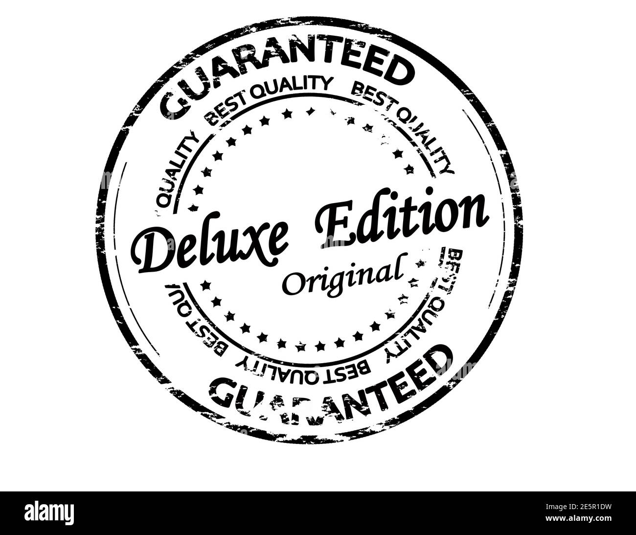 Rubber stamp with text deluxe edition inside, vector illustration Stock Photo