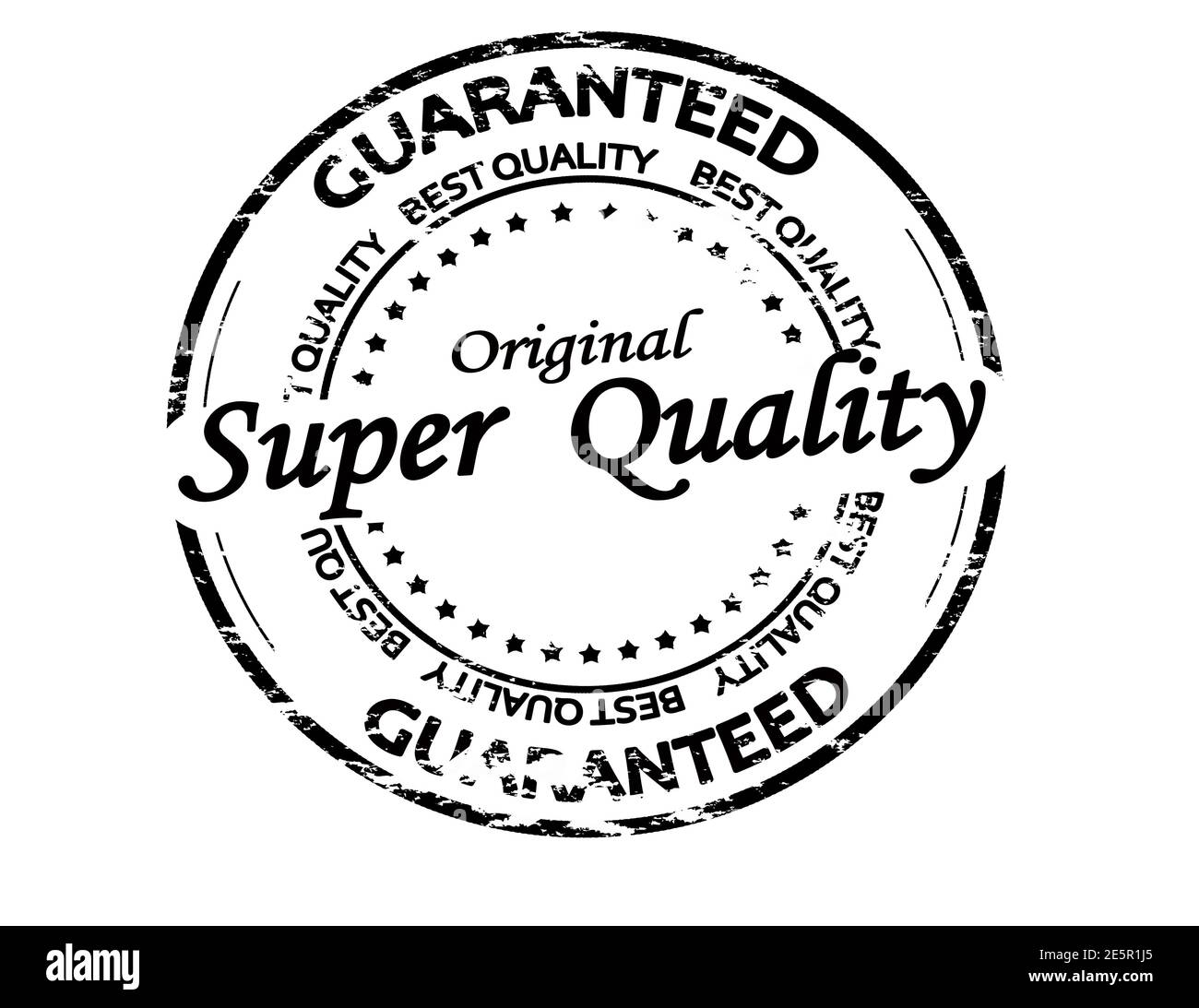 Rubber stamp with text super quality inside, vector illustration Stock Photo