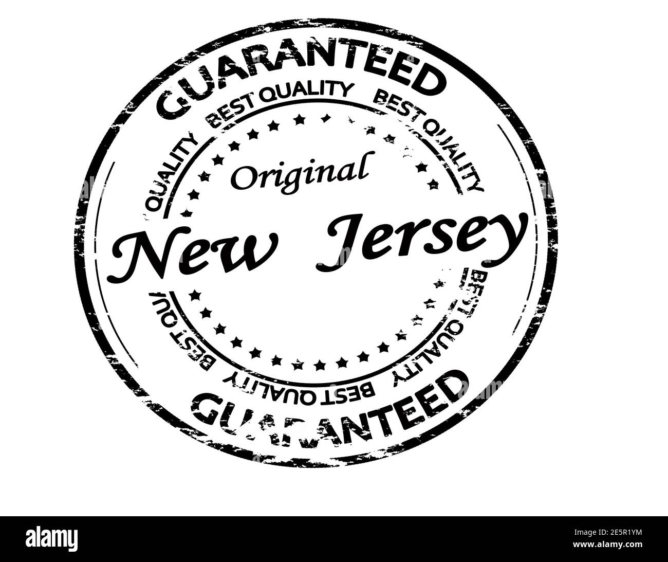 Rubber stamp with text New Jersey inside, vector illustration Stock Photo
