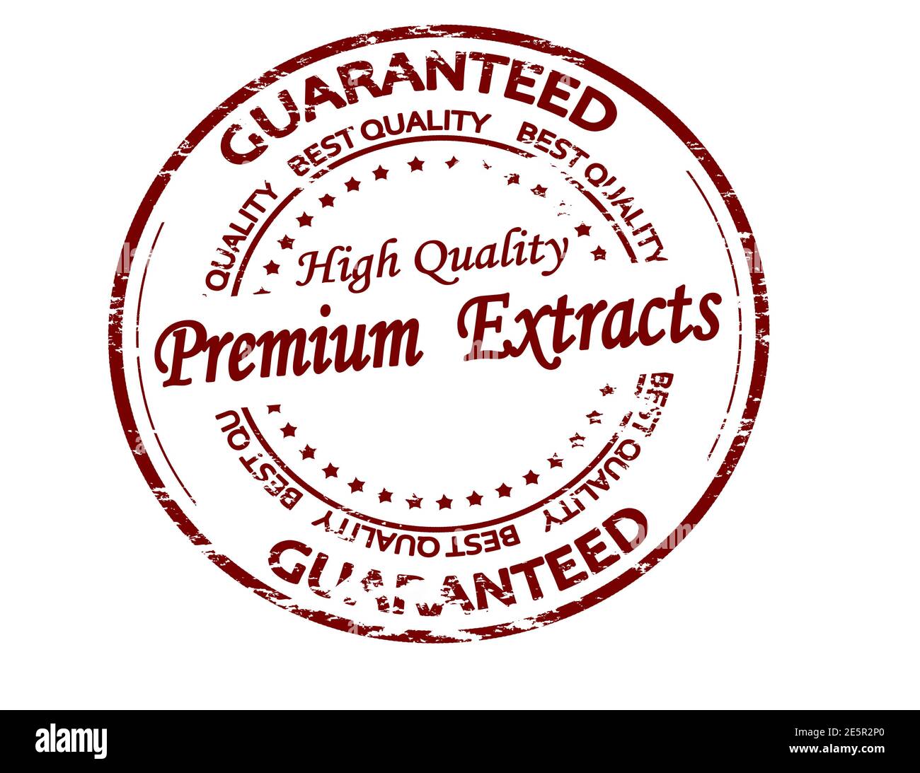 Rubber stamp with text premium extracts inside, vector illustration Stock Photo