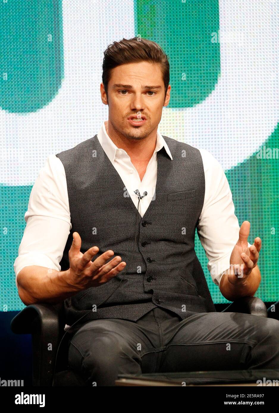 Cast Member Jay Ryan Speaks At A Panel For Beauty And The Beast During The Cw Television Portion Of The Television Critics Association Summer Press Tour In Beverly Hills California July 30