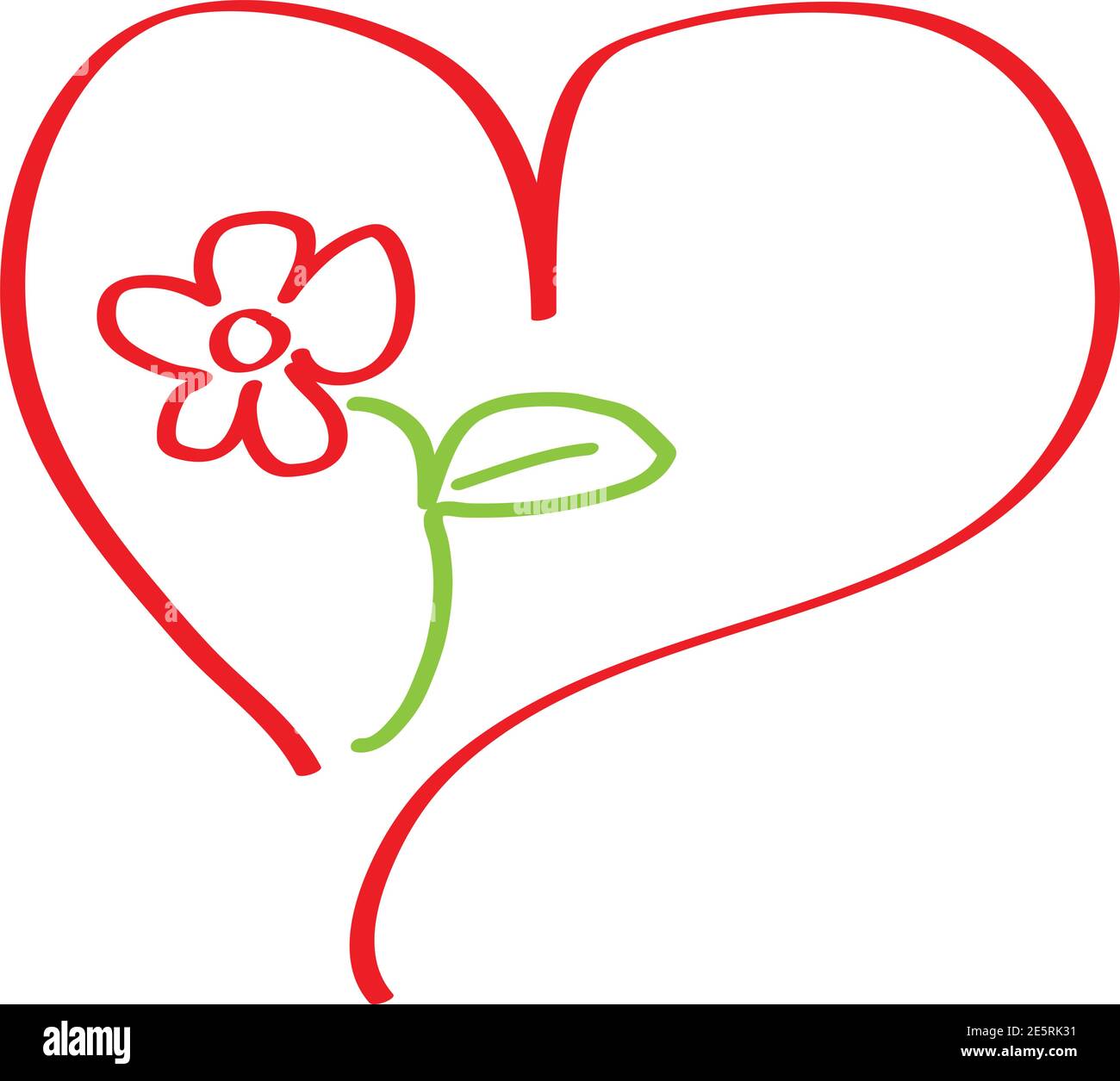 Heart and flower, love, logo, icon Stock Vector Image & Art - Alamy
