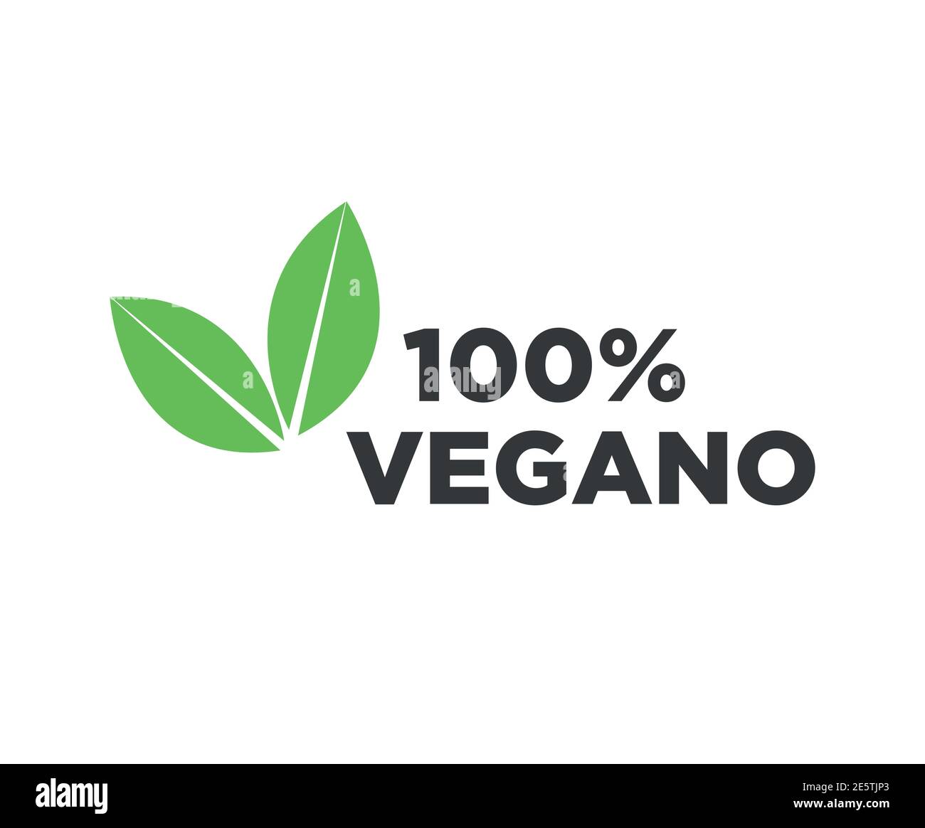 Vegan icon written in Spanish Stock Vector