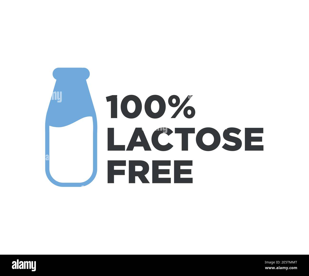 Lactose free icon Stock Vector