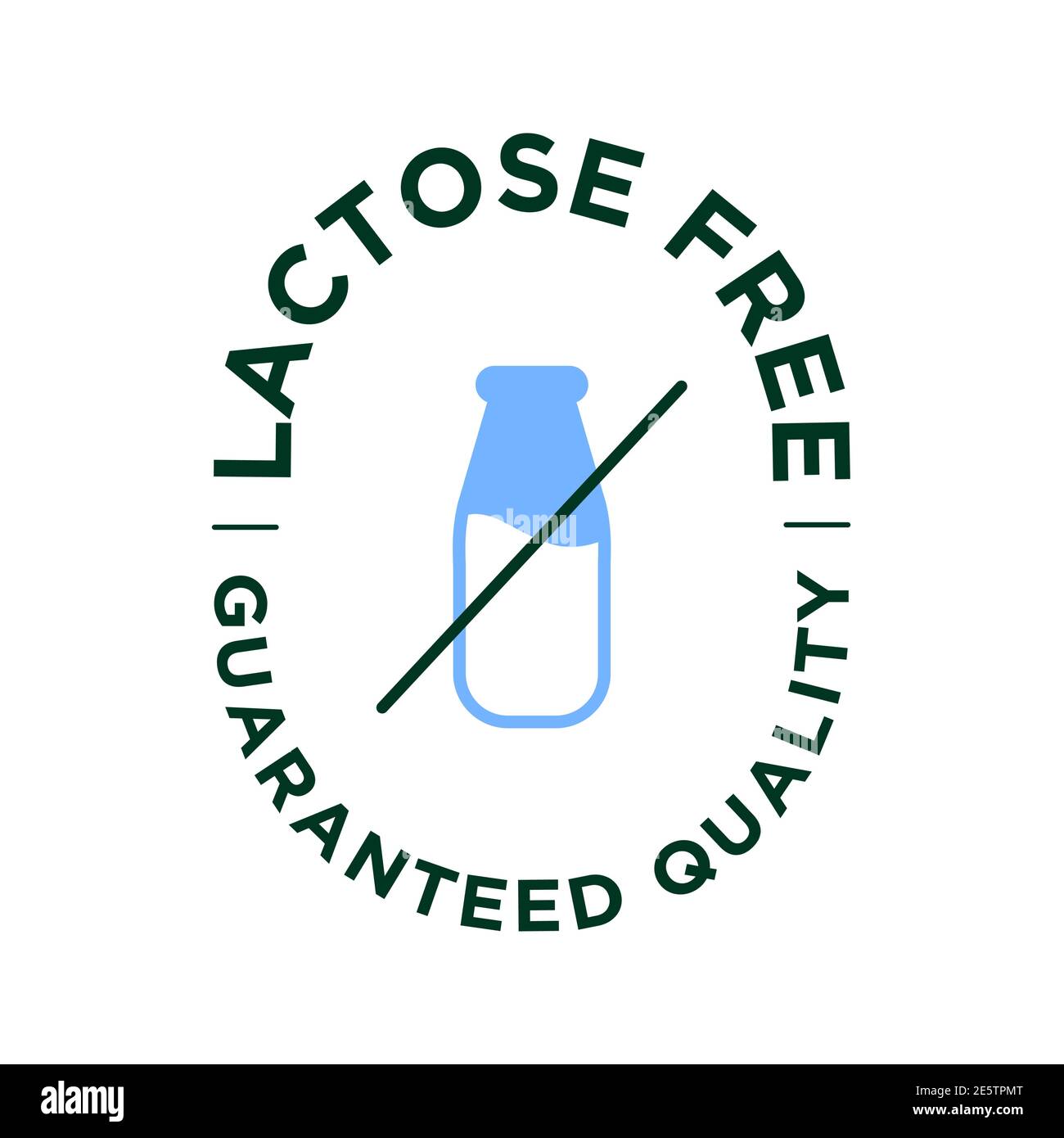 Lactose free vector icon. Stock Vector