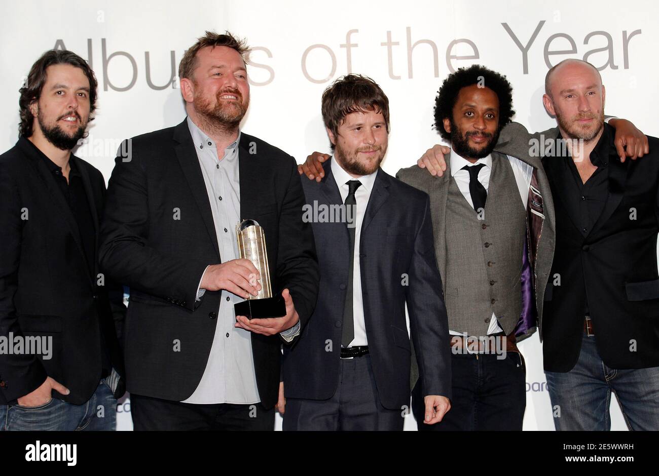 Elbow's (LR) Craig Potter, Guy Garvey, Mark Potter, Pete Turner and
