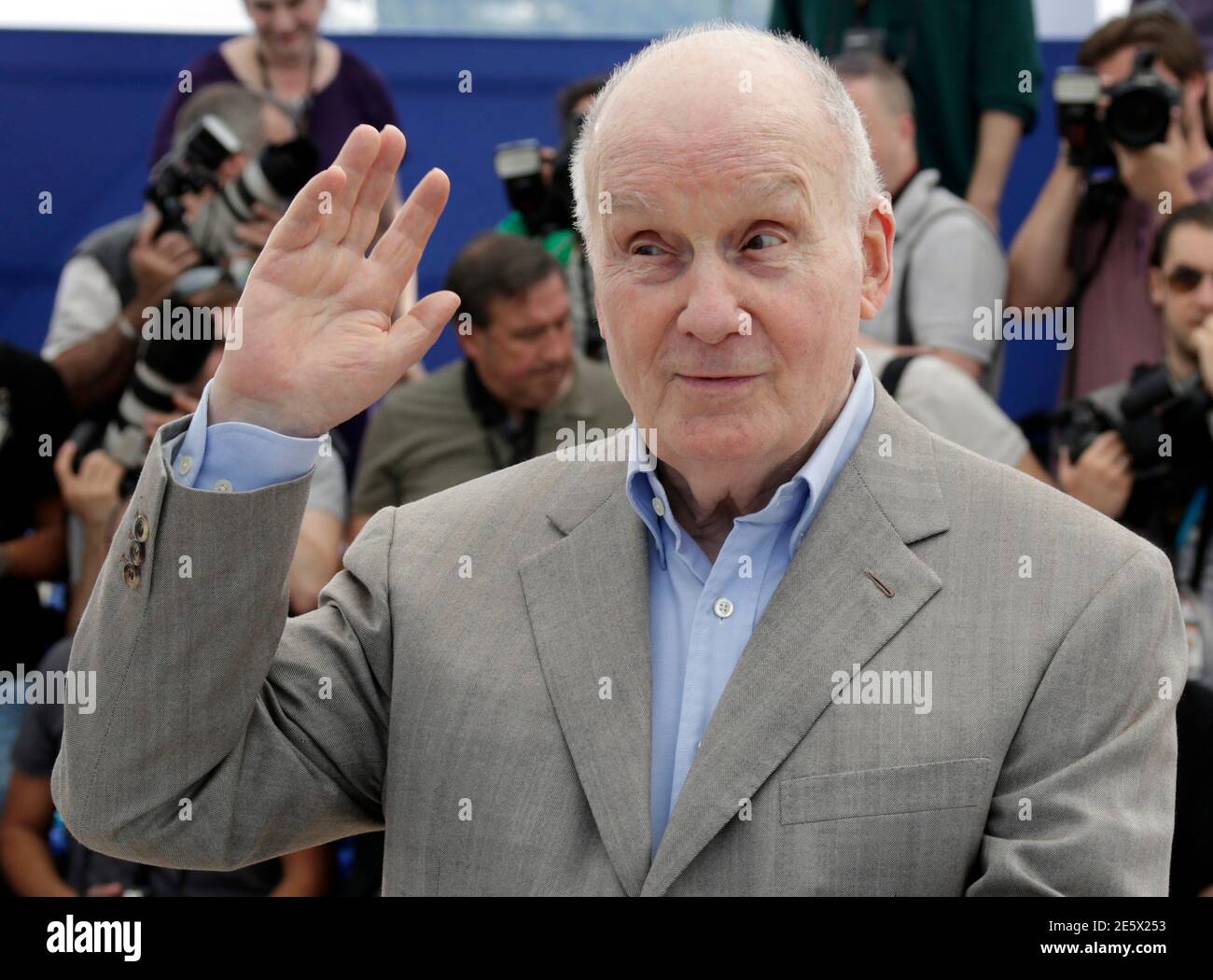 Cast member Michel Bouquet poses during a photocall for the film "Renoir" at the 65th Cannes Film Festival, May 26, 2012. REUTERS/Eric Gaillard (FRANCE - Tags: ENTERTAINMENT) Stock Photo