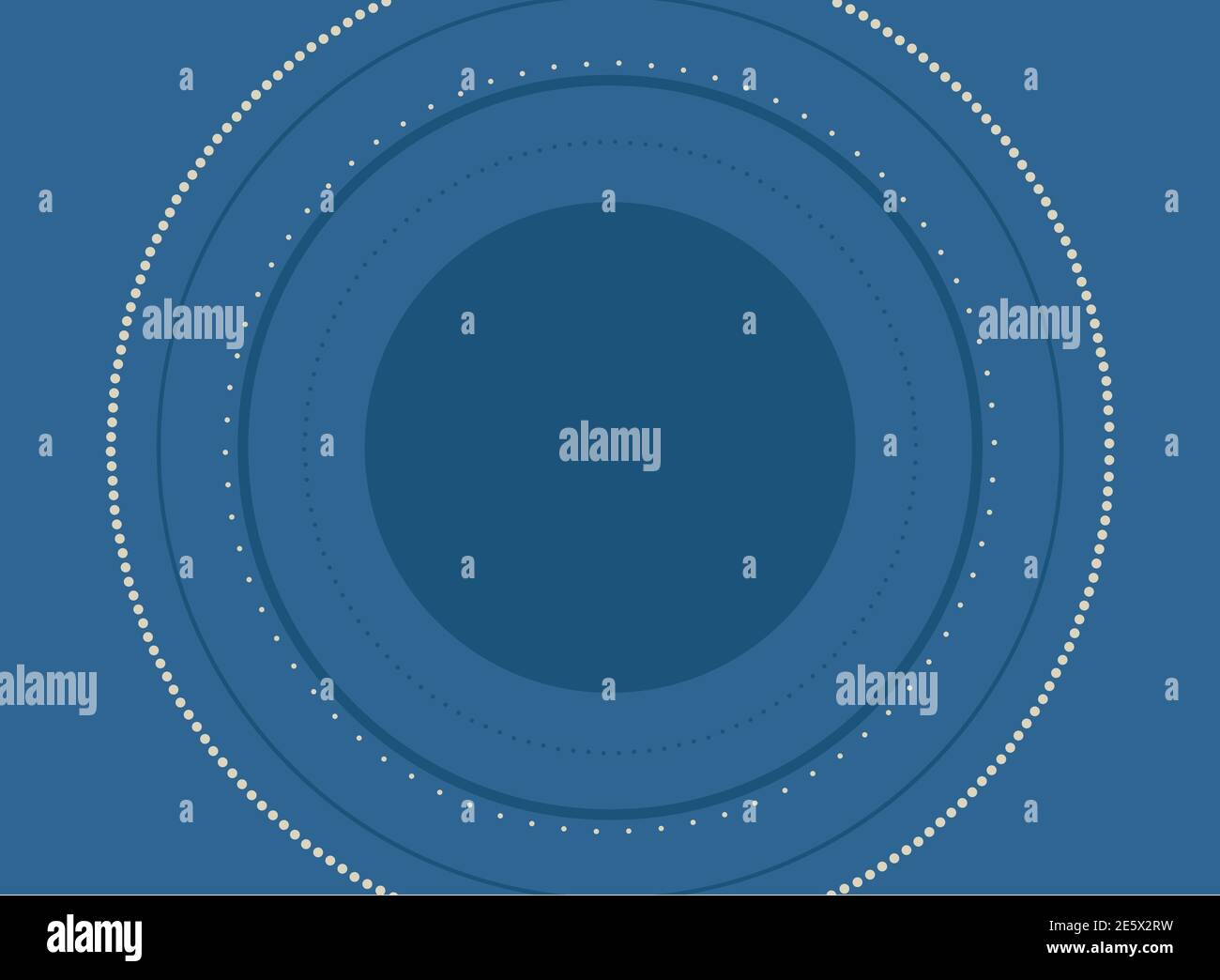 round frame for text with dots and lines on dark blue background. vintage wallpaper, good for card. Vector illustration. background for placard or pos Stock Vector