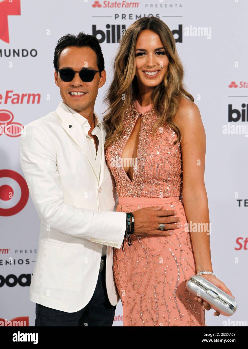Singer Marc Anthony and his wife, Shannon De Lima, arrive at the 2015 Latin  Billboard Awards in Coral Gables, Florida April 30, 2015. REUTERS/Joe  Skipper Stock Photo - Alamy