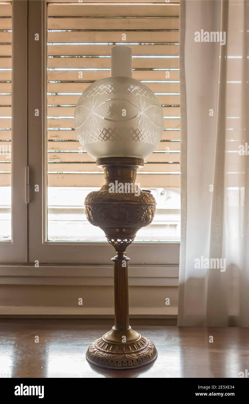 Vintage table lamp Stock Photo