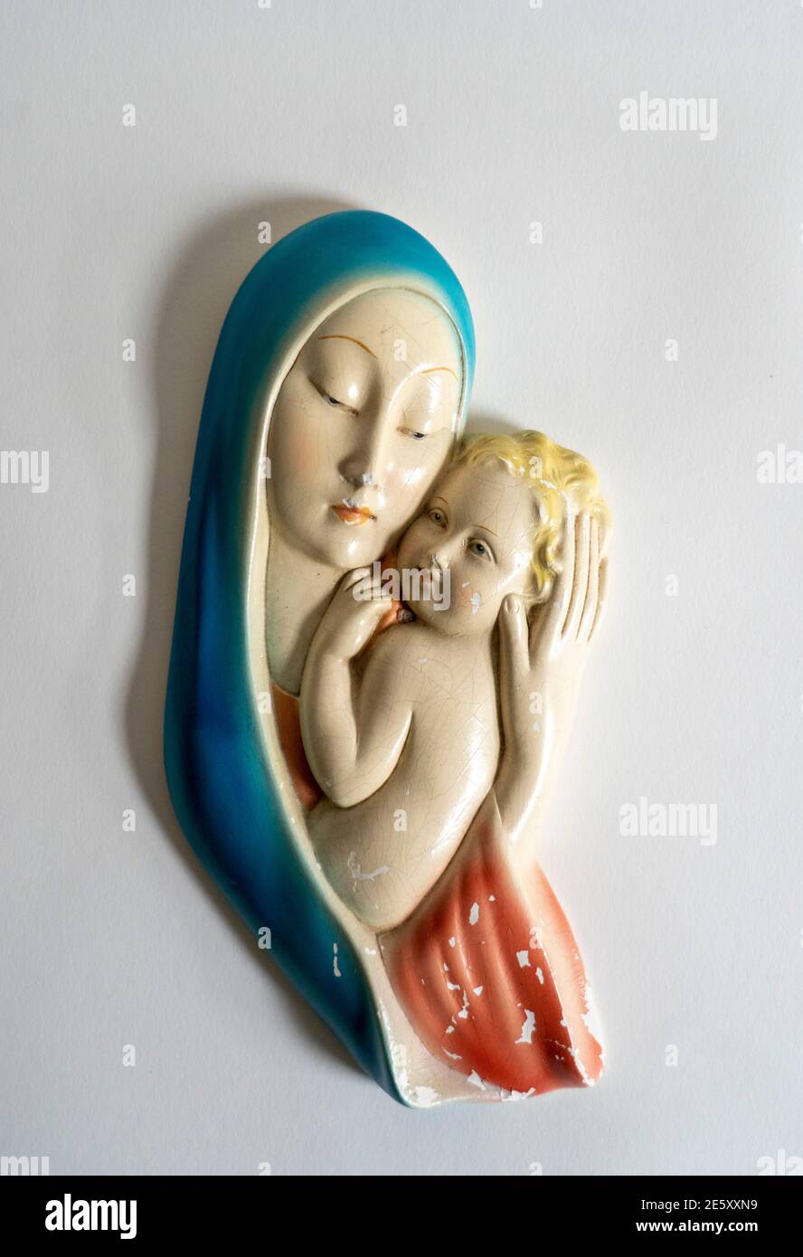 Antique Religious Iconographic statues and souv  enirs Stock Photo