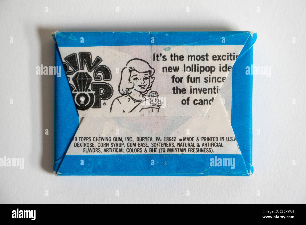 Vintage Mork & Mindy bubble gum collectors card Stock Photo