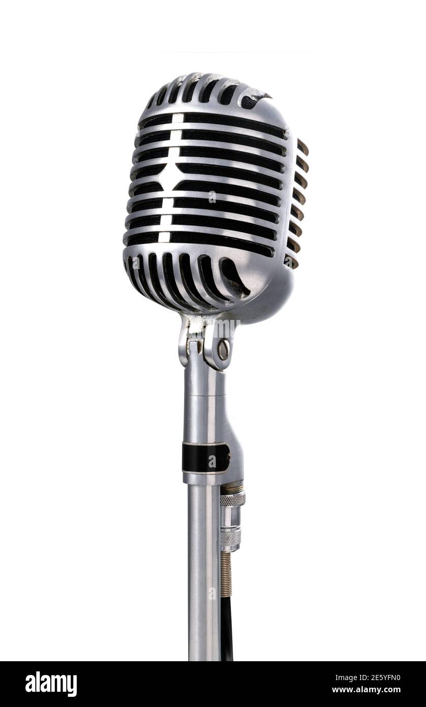 Classic vintage microphone Stock Photo - Alamy