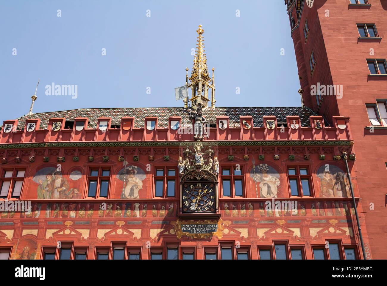 Rathaus, the Town Hall of Basel - Switzerland Stock Photo - Alamy