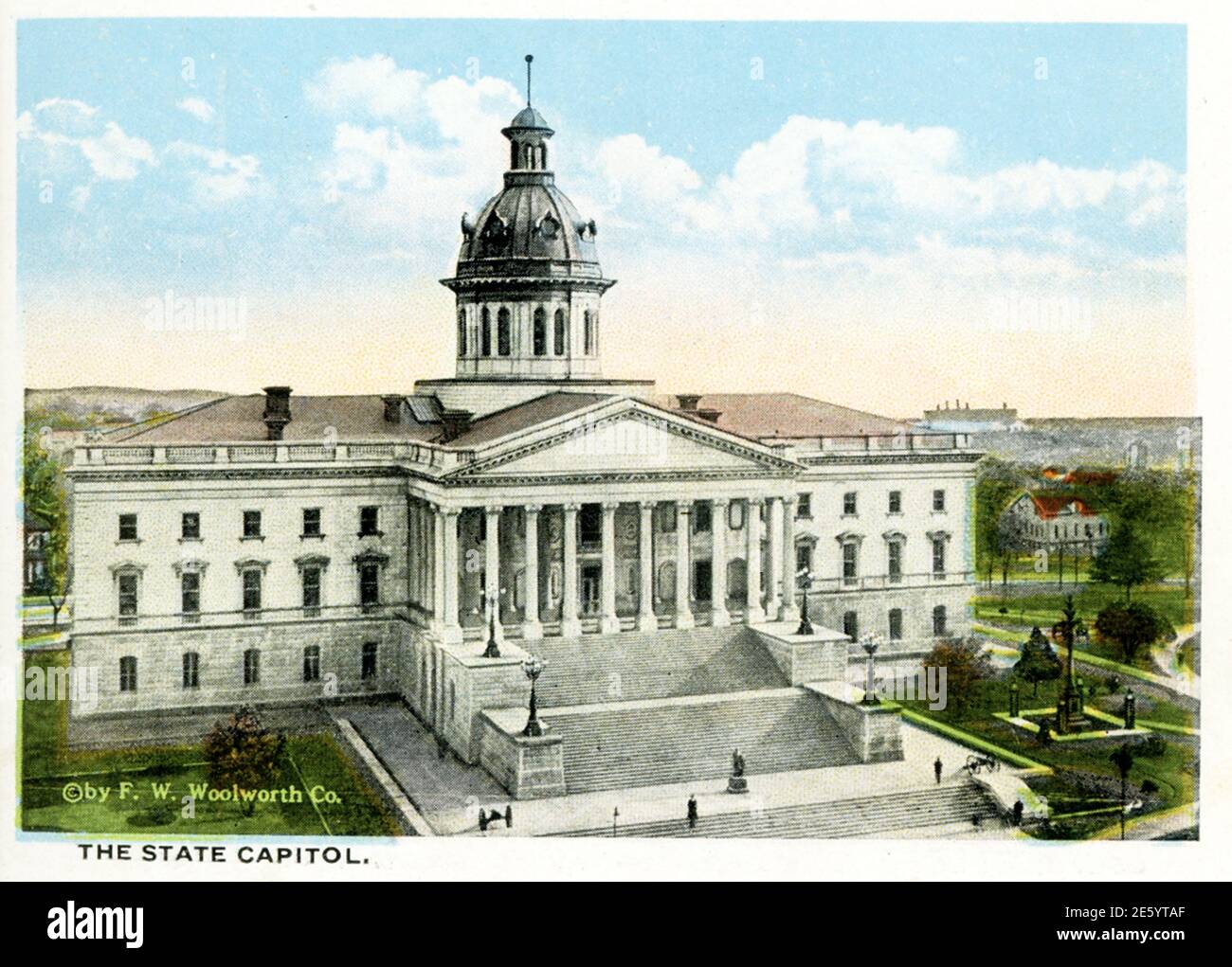 Columbia South Carolina 1918.  State Capitol Stock Photo