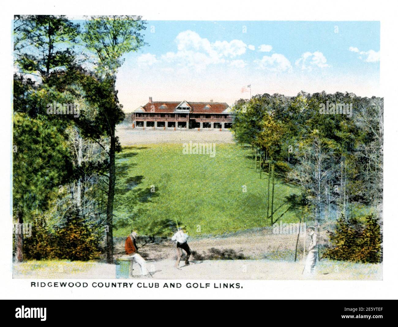 Columbia South Carolina 1918.  State Capitol Ridgewood Country Club and Golf Links  Governor's Mansion Stock Photo