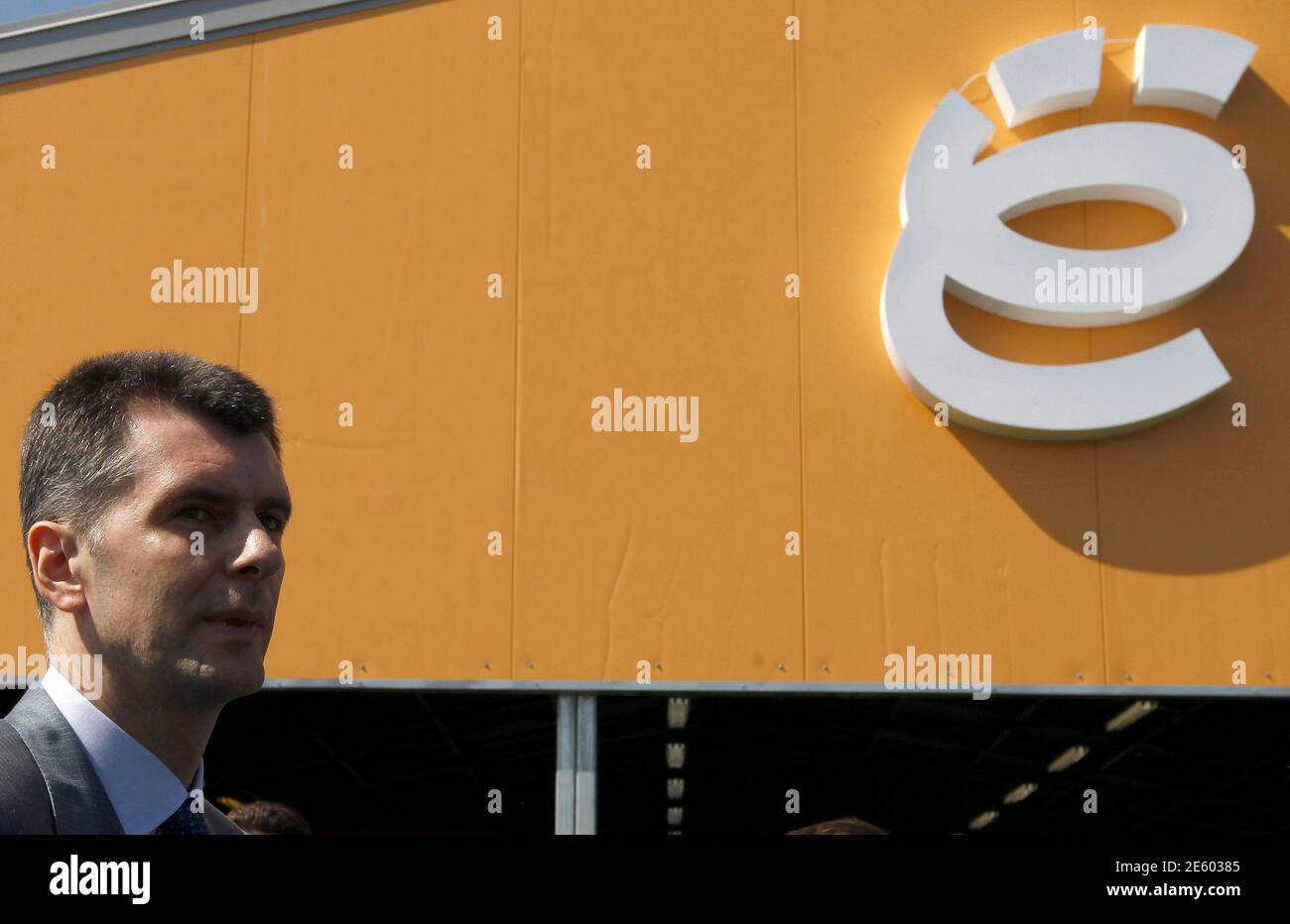 Russian Billionaire And New Car Brand E Automobiles Owner Mikhail Prokhorov Attends A Ceremony To Start The Construction Of The Plant To Produce Cars Designed By Onexim Group Company Outside St Petersburg