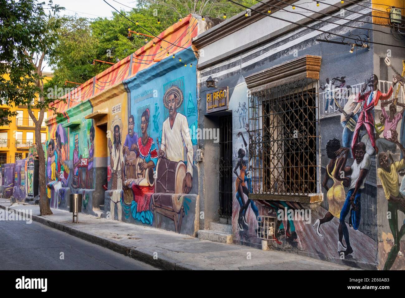 Santa Marta, Colombia- January 15, 2020: Colorful graffiti in Santa Marta, Colombia Stock Photo