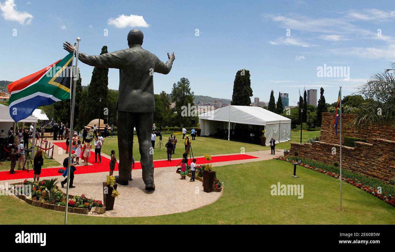 South African President Nelson Mandela 