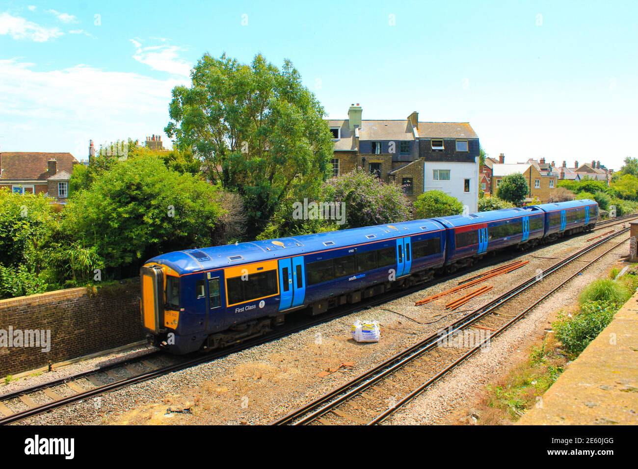 View of Deal train station.Deal is a small town in Kent, England, which ...
