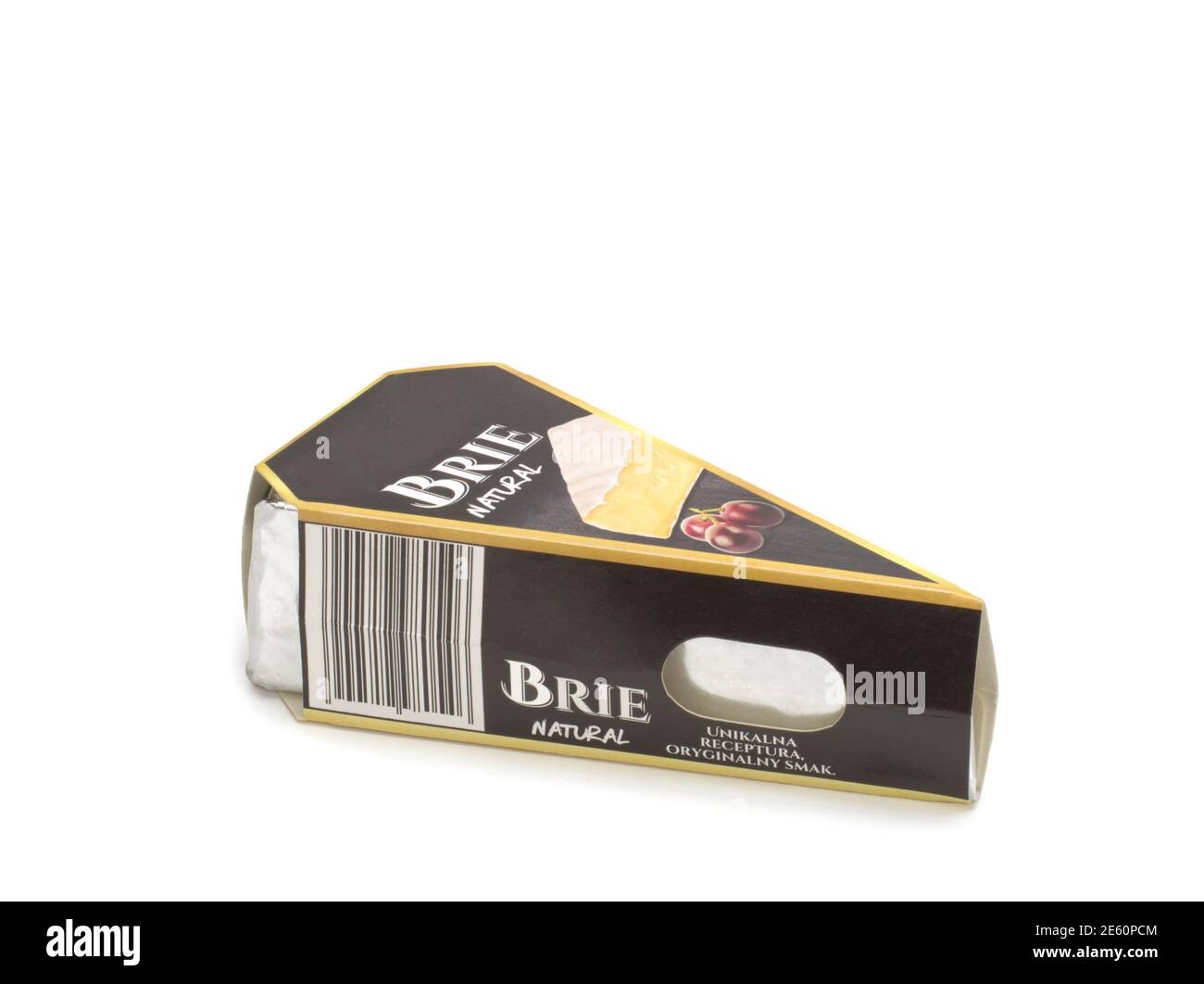 Brie cheese in package Stock Photo Alamy