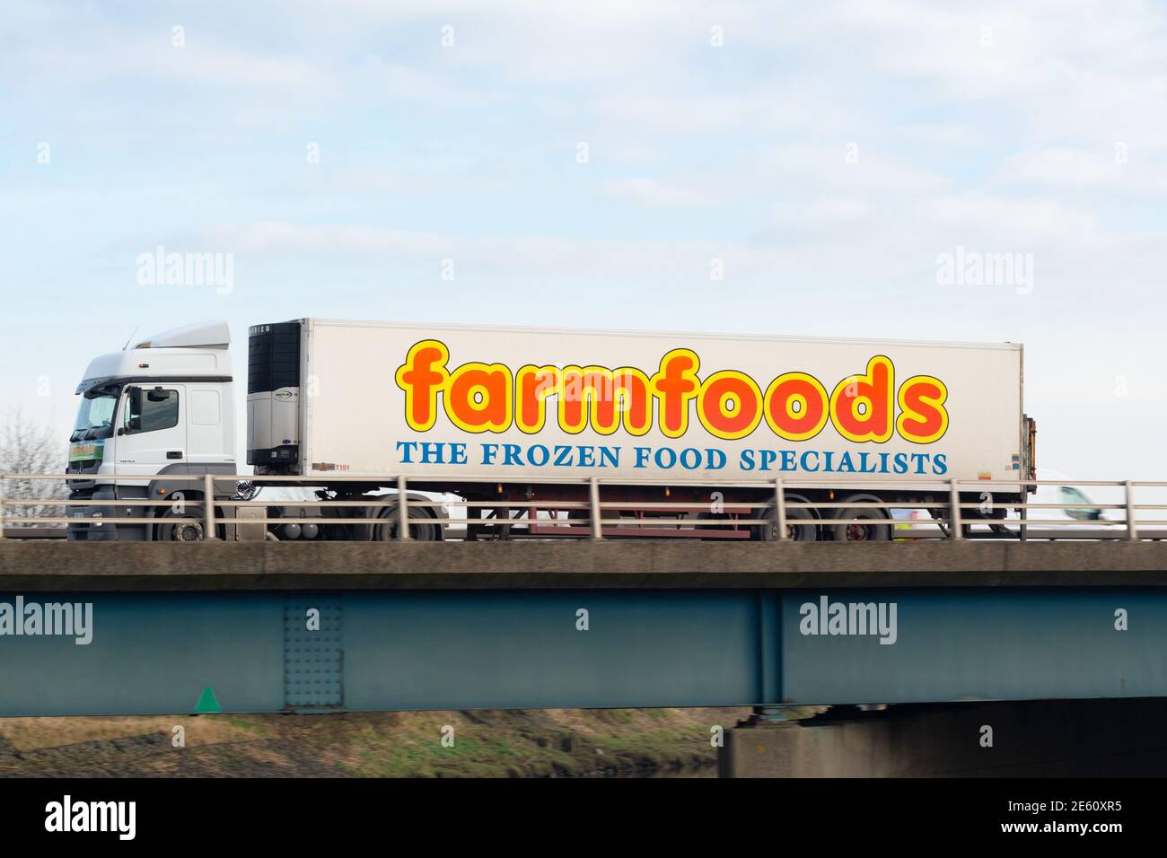 Farmfoods lorry - Scotland, UK Stock Photo