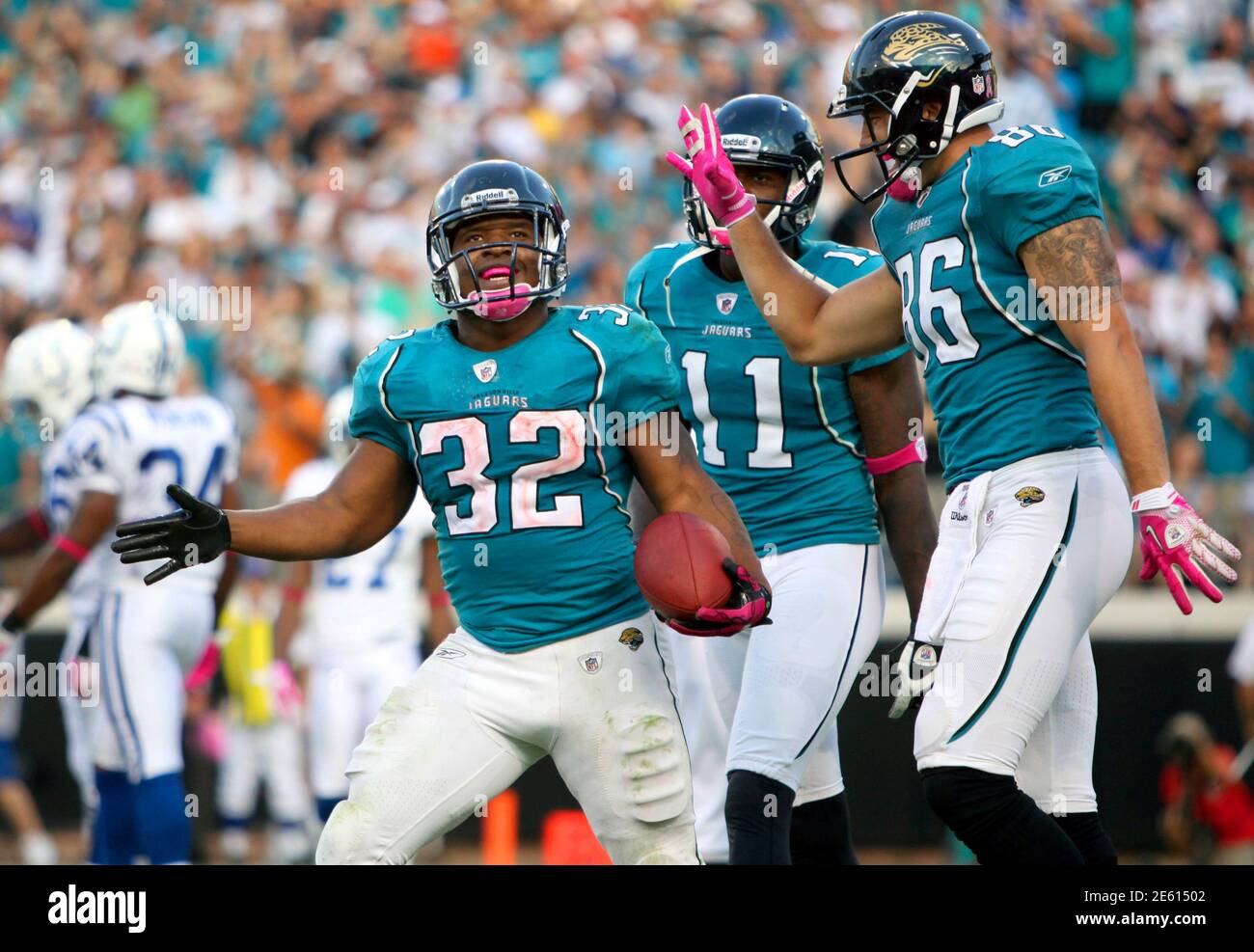 Maurice Dean High Resolution Stock Photography And Images Alamy He currently resides in oakland, california, usa. https www alamy com jacksonville jaguars maurice jones drew l celebrates after scoring a touchdown against the indianapolis colts during the fourth quarter of their nfl football game in jacksonville florida october 3 2010 reutersdaron dean united states tags sport football image399552274 html