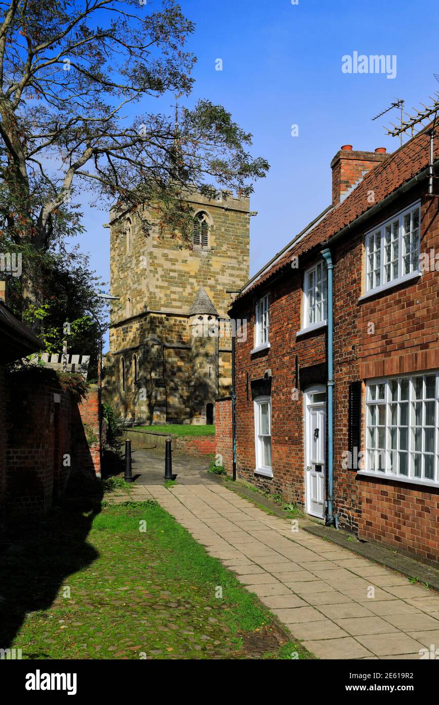 St Marys Church, Horncastle town, Lincolnshire, England, UK Stock Photo