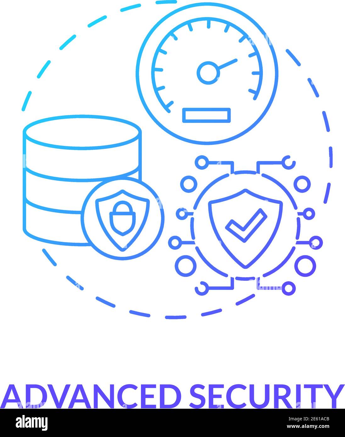 Advanced security concept icon Stock Vector Image & Art - Alamy