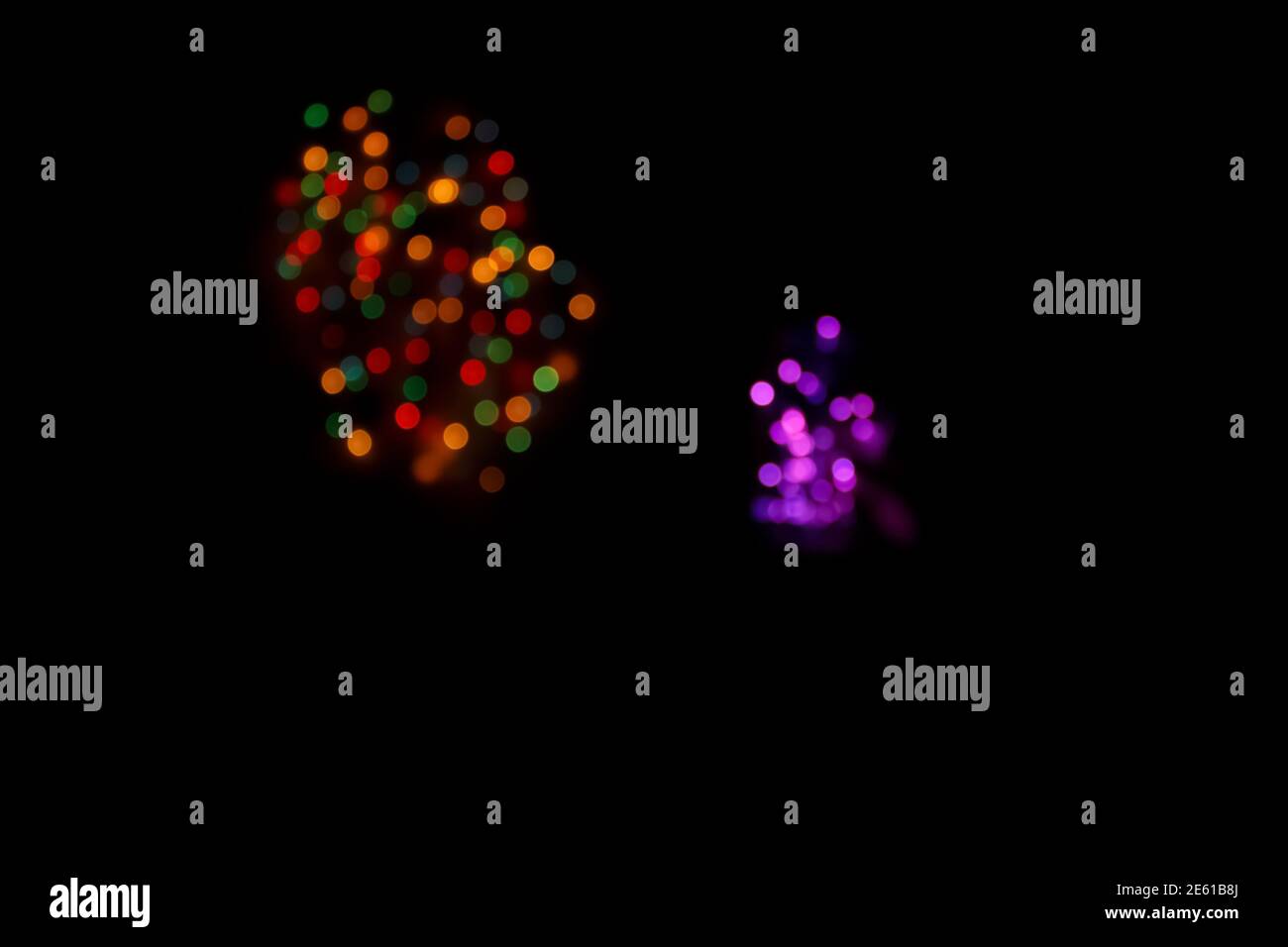 Abstract bokeh lights pattern background with space for text. Colorful circles Stock Photo