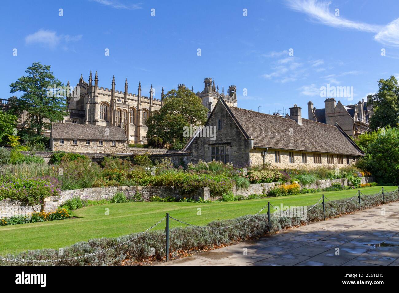 Christ Church College and Memorial Gardens in Oxford, Oxfordshire, UK. Stock Photo