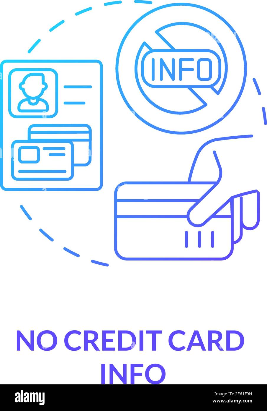No credit card on Stock Vector Images Alamy