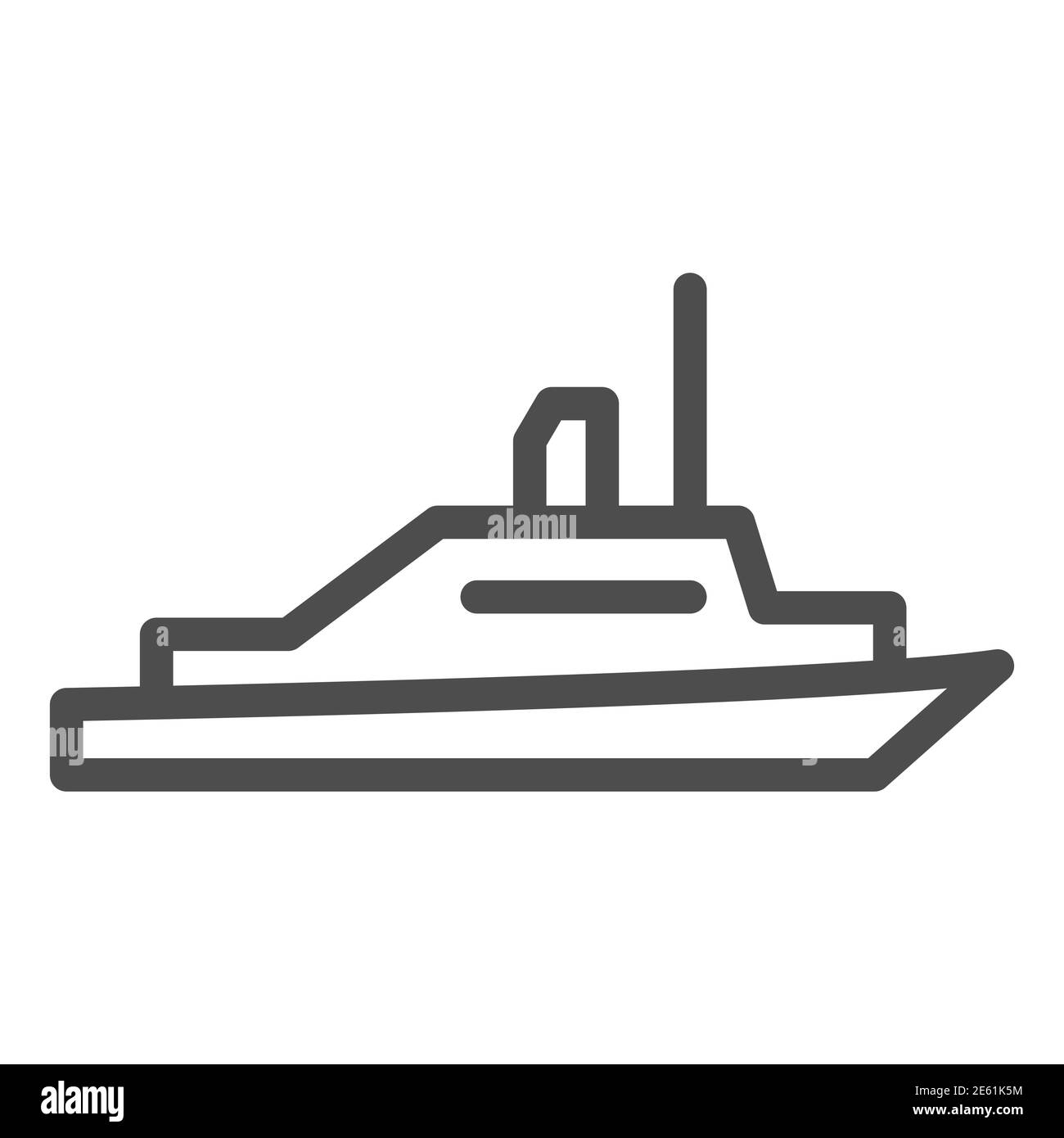 speed boat yacht vector icon, Stock vector