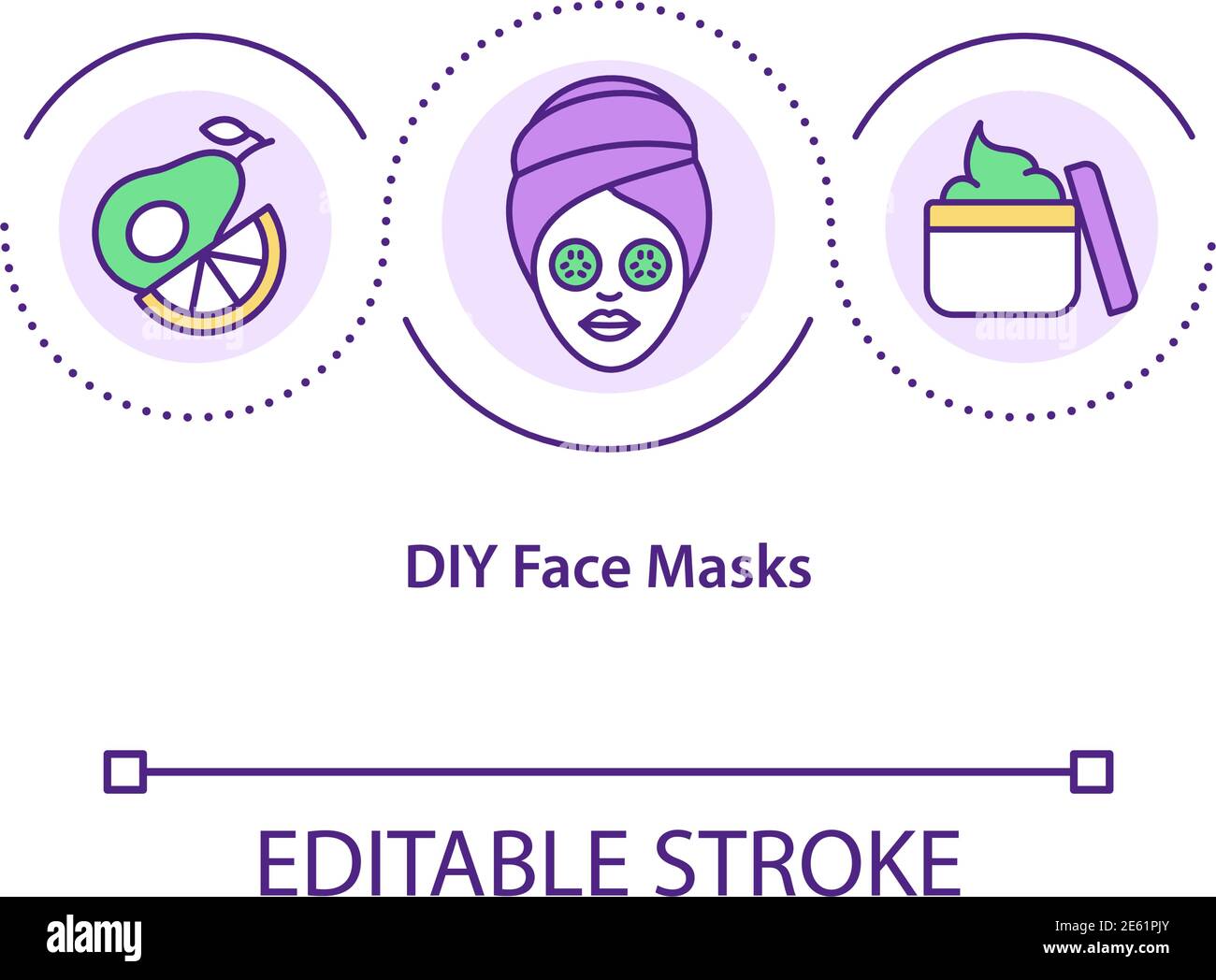 DIY face masks concept icon Stock Vector Image & Art - Alamy