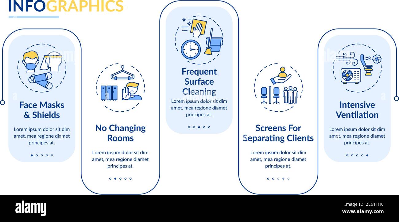 Salon safety rules vector infographic template Stock Vector Image & Art Alamy